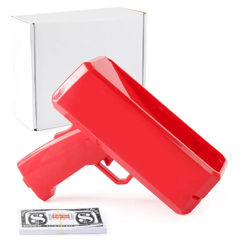 1 Set Handheld Cash Shooter for Wedding Birthday Game Movies Bachelor Props Party Supplies Celebration Spray Money Gun