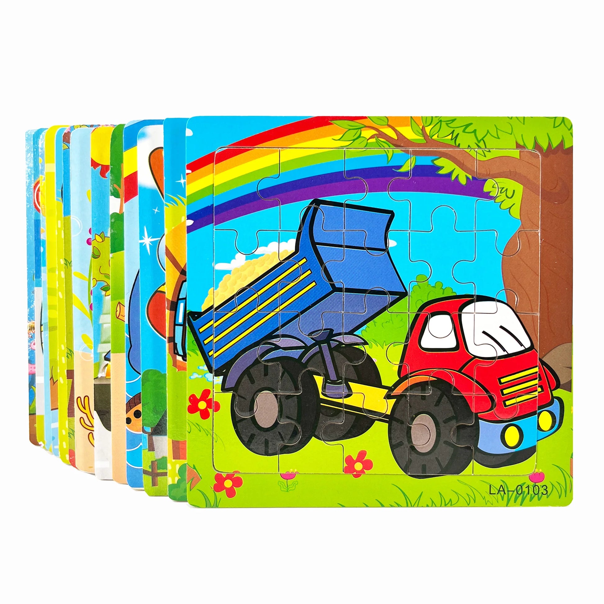 1pc 14.7cm/5.79in Wooden Jigsaw Puzzle Transportation Vehicle Marine Animal Style Puzzles Game Kids Educational Toy for Children