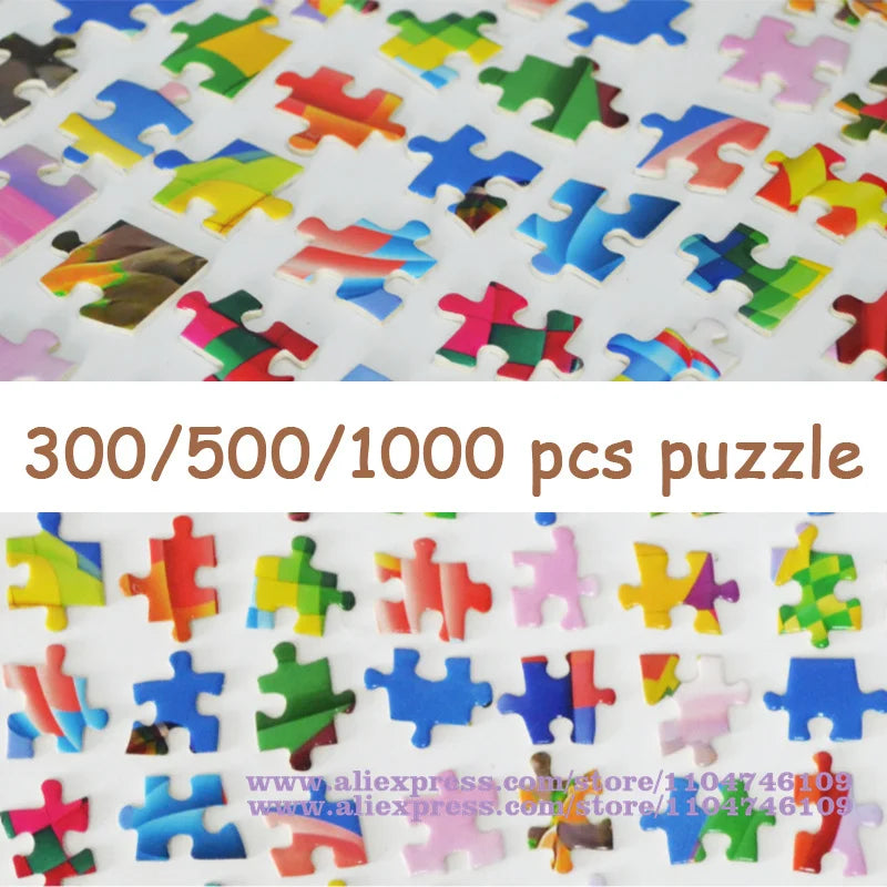 Disney Cartoon Character Puzzle Jigsaw 108/200/300/500/1000/1500Pcs Intelligence Puzzles for Kids Home Decor Birthday Gifts
