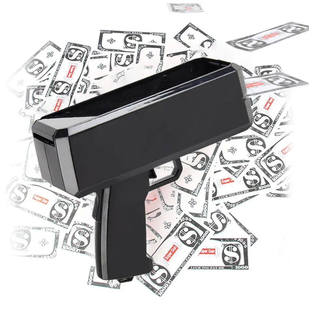Electric Money Shooter Toy Gun Banknote Gun Shooter Toys Children's Toys Parent-child Interaction Props For Party Game Wedd O5u6