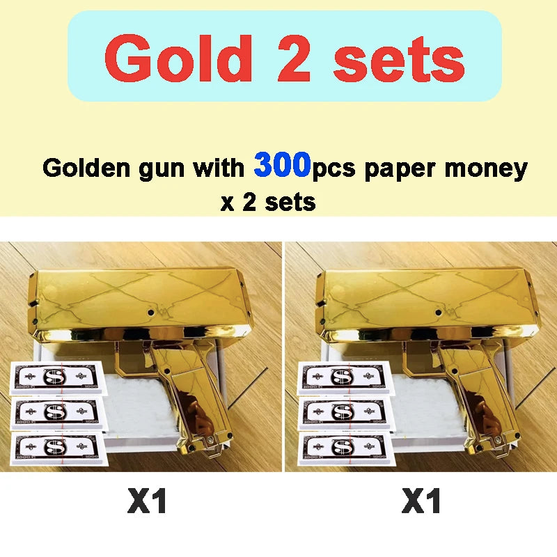 Money Shooter Gun Party Game Spray Money Gun Shooter Bachelor Props Party Supplies Festival Celebration Wedding Decoration