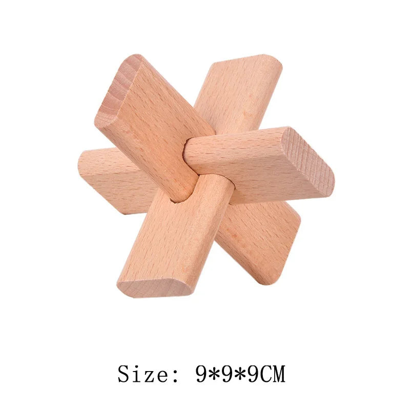 Lu Ban Puzzle Wooden Brain Toys IQ Games Children And Adults Casse Tete Rompecabezas 3D De Madera Juegos De Inteligencia