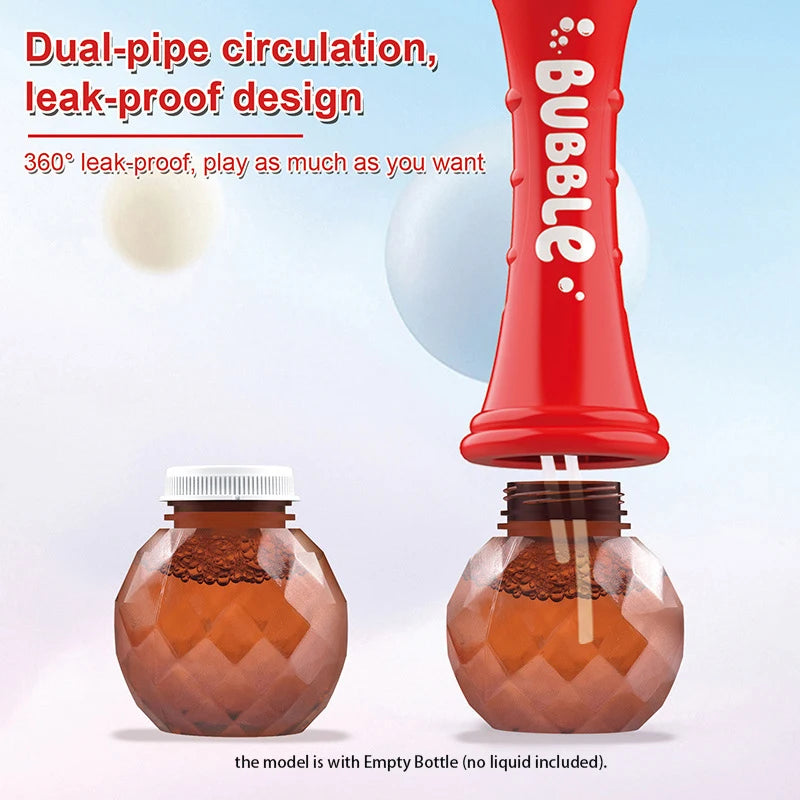 Christmas Fully Automatic Bubble Gun Toy Santa Claus Snowman Bubbles Stick Soap Bubbles Party Toy Kids Children's Birthdays Gift