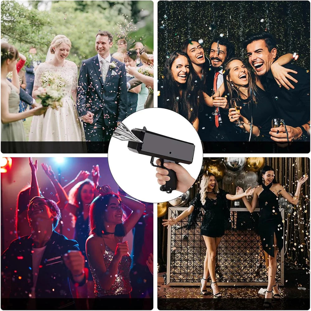Money Shooter Gun That Look Real Fake Money Gun Shooter with Prop Money Handheld Spary Cash Gun for Game Movies Party Supplies