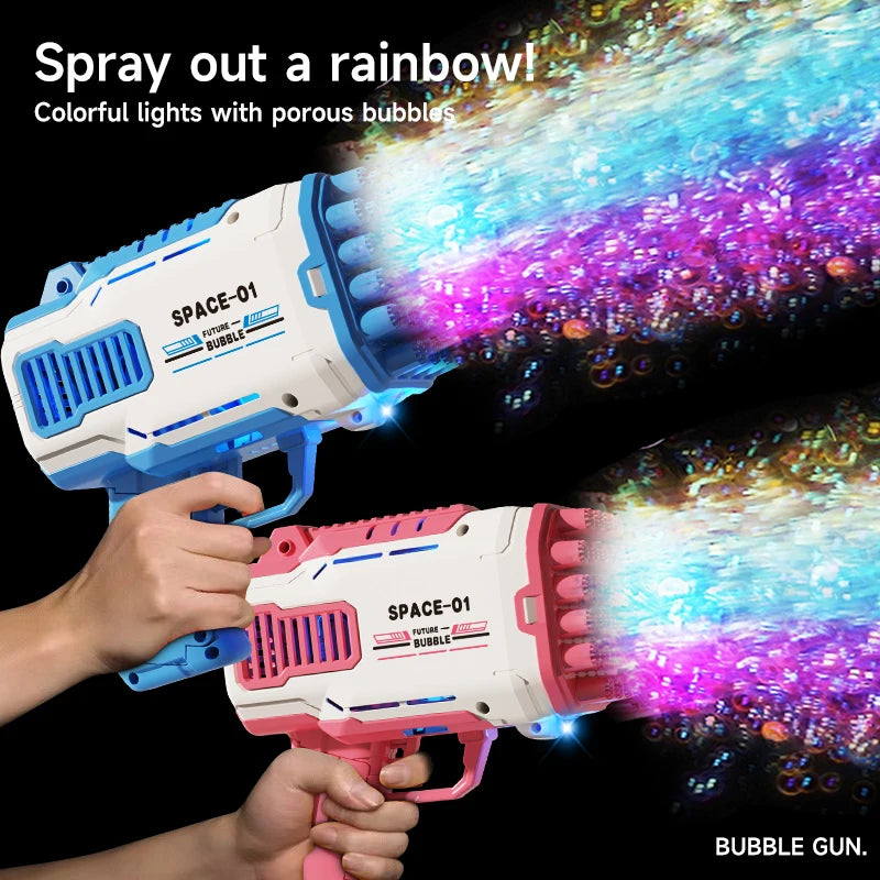 32 hole bubble gun toy parent-child interactive game with a large number of bubble toys Bubble gun without battery Bubble water