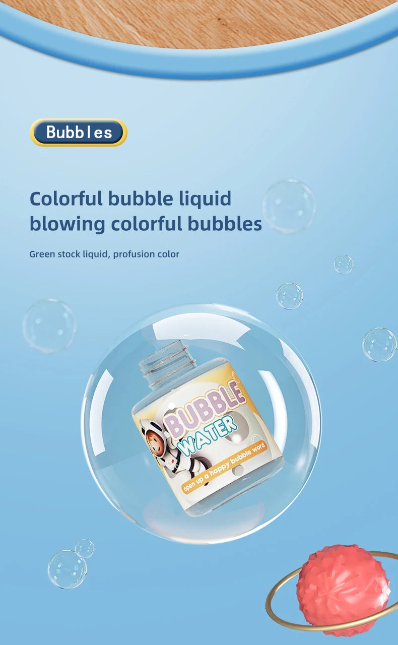 Spaceman Bubble Gun 12 Holes Shape Soap Bubble Blower Maker with Light Bubble Machne Toys for Boys Girls Birthday Gift