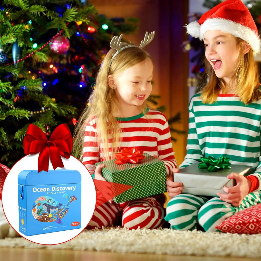 Hahowa Unique Animal Puzzle Children Jigsaw Puzzle Toy With Paper Gift Box Montesorri Education Games Toys Gifts For Kids Child