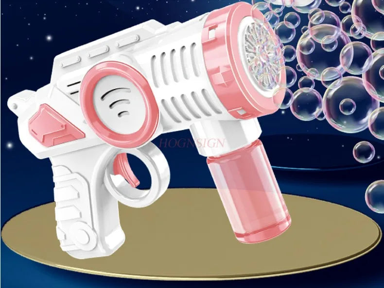 bubble gun 15 hole  children's toy oversized electric automatic bubble blowing gift