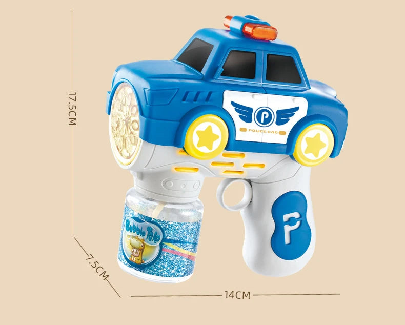 Bubbles Car Firetruck Electric Bubble Machine Police Truck Police Car Soap Bubbles Guns Kids Outdoor Games Party Toys Boys Girls
