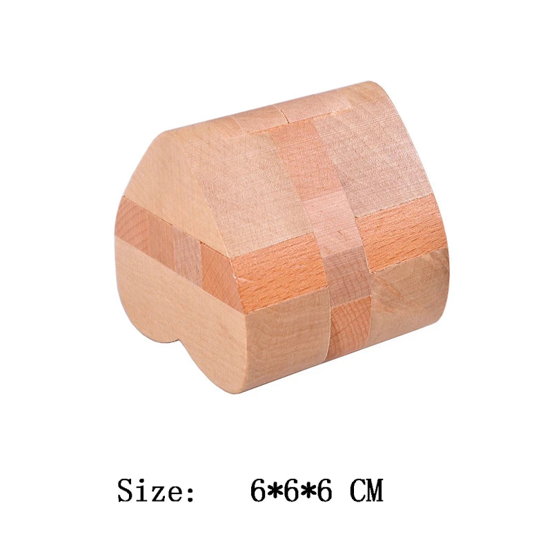 Lu Ban Puzzle Wooden Brain Toys IQ Games Children And Adults Casse Tete Rompecabezas 3D De Madera Juegos De Inteligencia