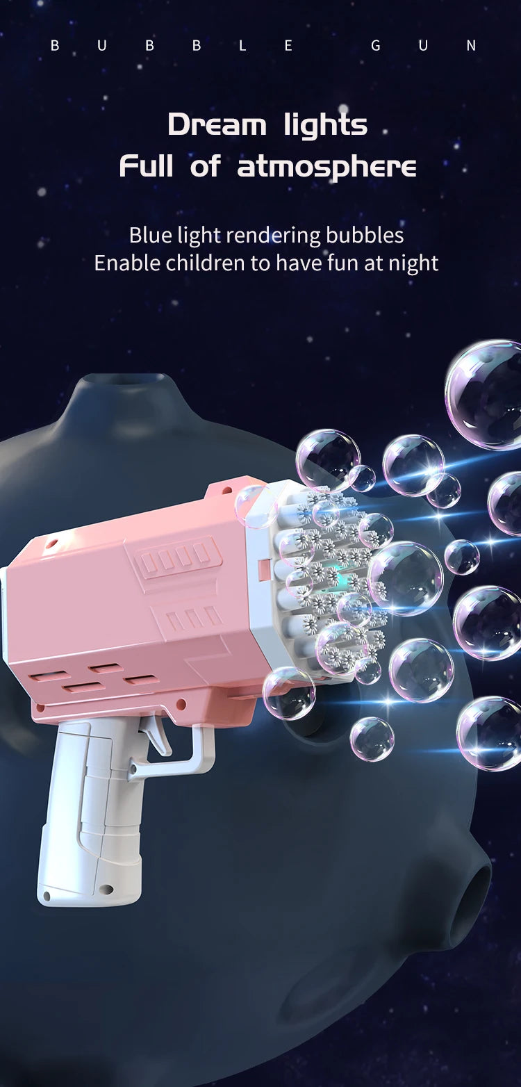 40 Hole Bubble Machine Toy Handheld Porous Bubble Gun/wedding Game/bubble Outdoor Toy (Without Bubble Water)