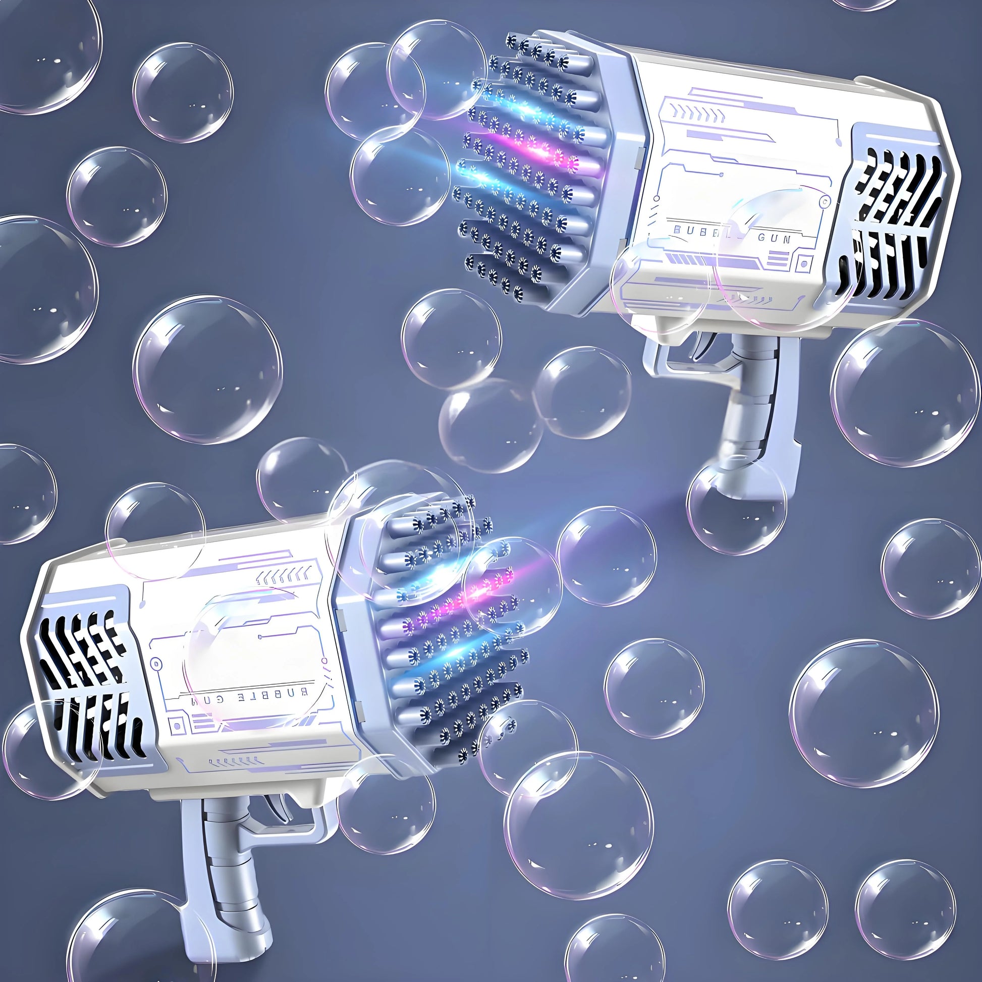 Automatic Bubble Blaster Gun with LED Lights | Non-Stop Thousands of Bubbles | Outdoor Indoor Fun for Toddlers to Kids