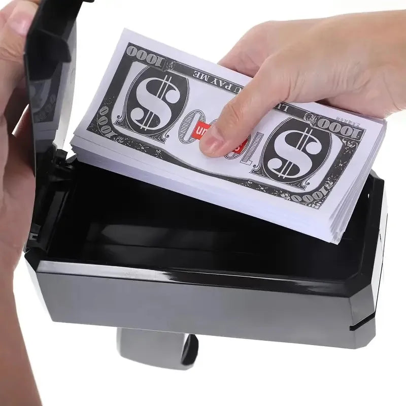 Toy Money Gun with 100 Prop Bills - Spray Machine for Party Entertainment - Requires Batteries (Not Included)