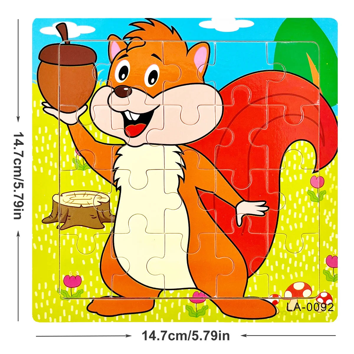 1pc 14.7cm/5.79in Wooden Jigsaw Puzzle Transportation Vehicle Marine Animal Style Puzzles Game Kids Educational Toy for Children