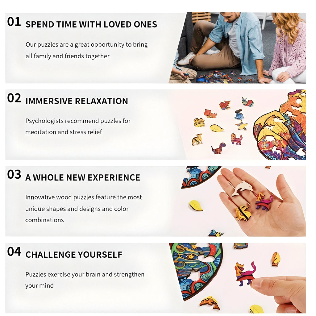 Unique Parrot Pattern Wooden Puzzle, Irregular Animal Shape, Suitable for Holiday Birthday Gifts for Family and Friends