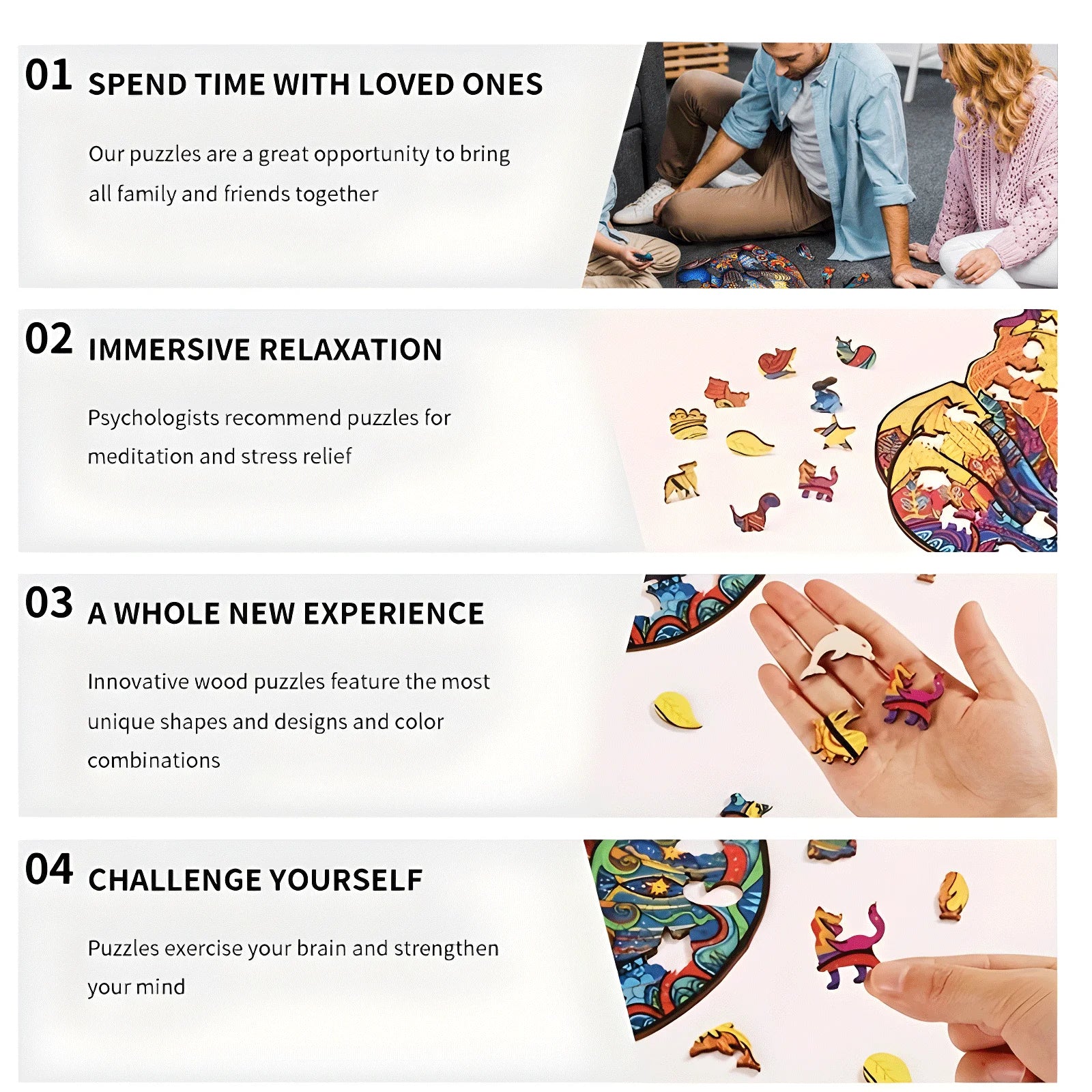 Unique Parrot Pattern Wooden Puzzle, Irregular Animal Shape, Suitable for Holiday Birthday Gifts for Family and Friends