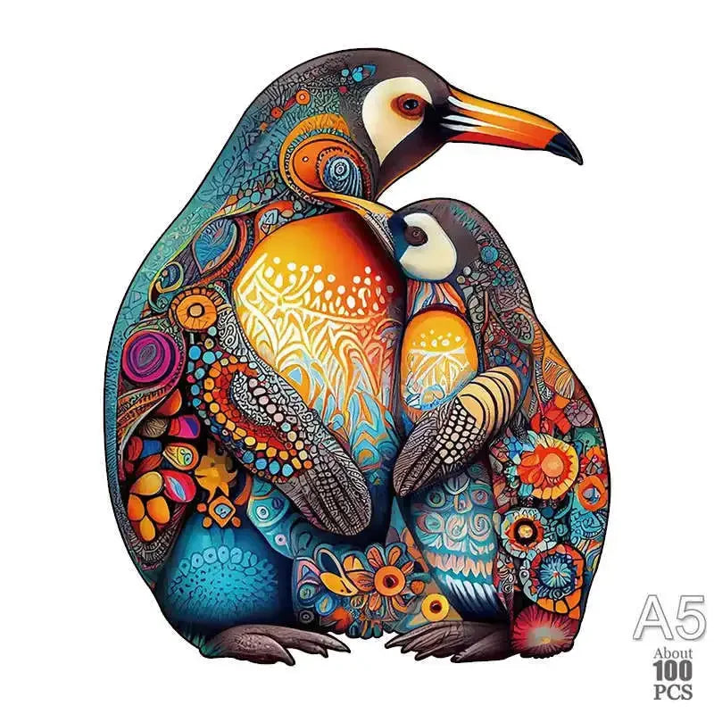 300 Pcs Wooden Puzzles Animal Jigsaw for Adults Kids Mysterious Lion Puzzle Holiday Gifts Interactive Games Toys Wood Jigsaw