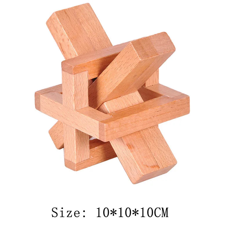 Lu Ban Puzzle Wooden Brain Toys IQ Games Children And Adults Casse Tete Rompecabezas 3D De Madera Juegos De Inteligencia