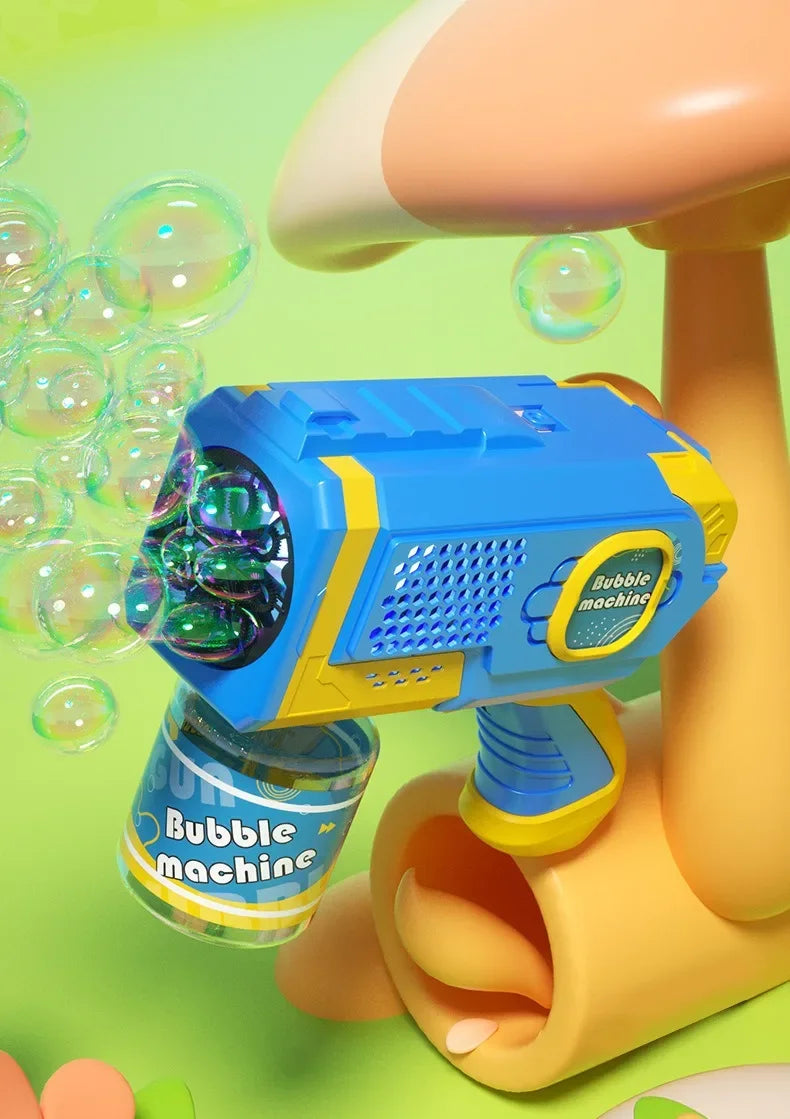 Space Electric Automatic Bubble Machine Bubble Gun Summer Beach Bathing Outdoor Games Children Fantasy Kids Bubble Toy