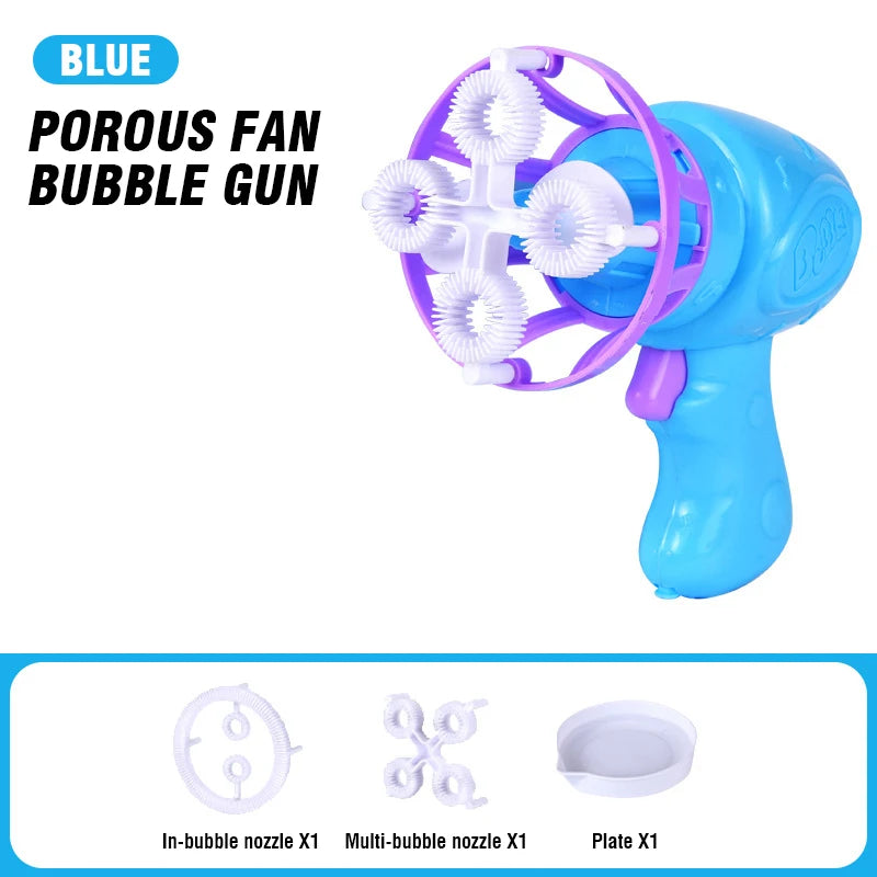 2 In 1 Large Bubbles Dinosaur Soap Bubble Electric Gun Toy Children's Outdoor party Interactive Games for Kids Boys Girls kids